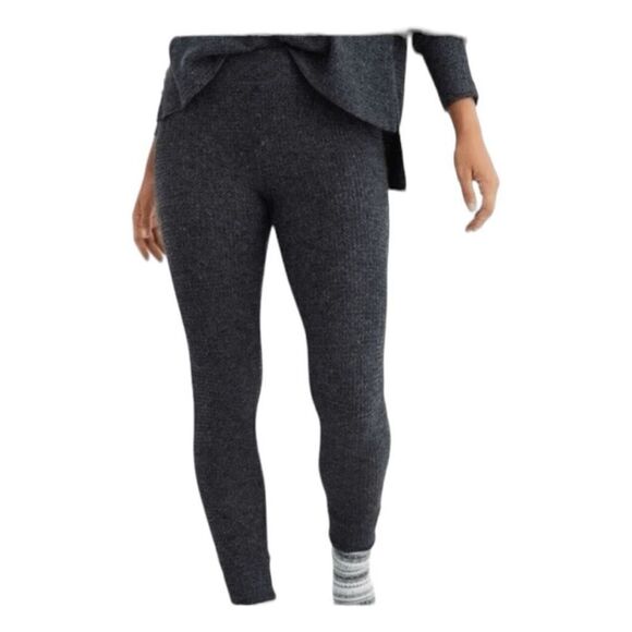 Aerie Dachshund Print Pajama Leggings Blue Waffle Knit Lounge Pants Jogger S - Picture 3 of 10